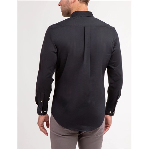 SOLID STRETCH POPLIN LONG SLEEVE SHIRT Размер XL, Цвет Black