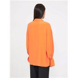 Рубашка однотонная, B2827/tangerine