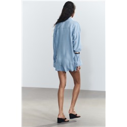 TRF FLUID DENIM JUMPSUIT