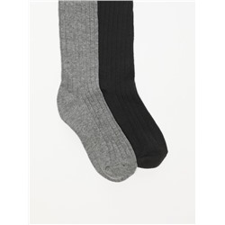 2-PACK OF RIBBED TIGHTS
