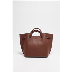 Bolso de piel Prun Marrón
