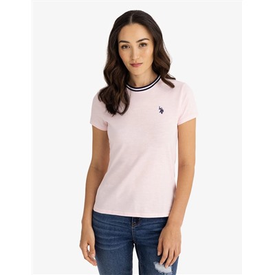 RINGER NECK TRIM T-SHIRT