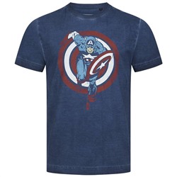Captain America MARVEL Shield Charge Herren T-Shirt FBMTS715VNY