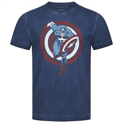 Captain America MARVEL Shield Charge Herren T-Shirt FBMTS715VNY