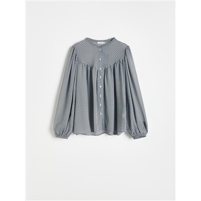 Gemusterte Bluse