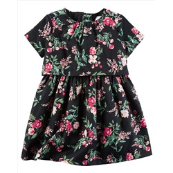 Floral Sateen Dress