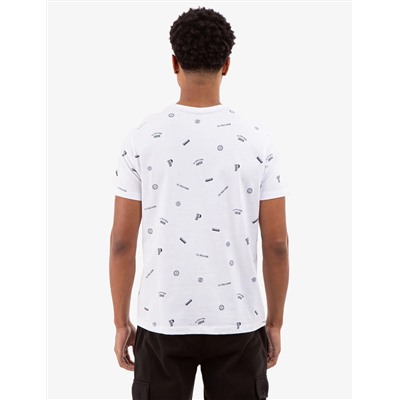 ALLOVER USPA PRINT T-SHIRT WITH CHEST POCKET
