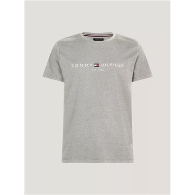Embroidered Tommy Logo Slim Fit T-Shirt