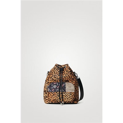 Bolso saco animal print