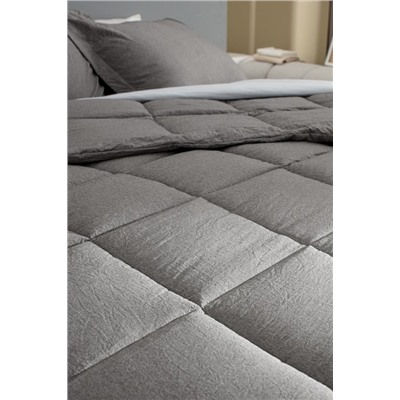 Meleni King Size Comforter Set - Kahverengi