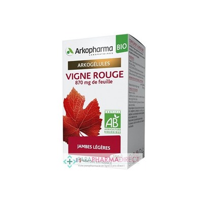 ArkoPharma ArkoGélules - Vigne Rouge - Jambes Légères - BIO 150 gélules