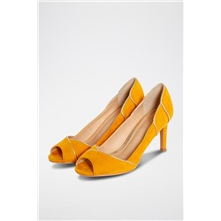 Zapatos de tacón Mostaza
