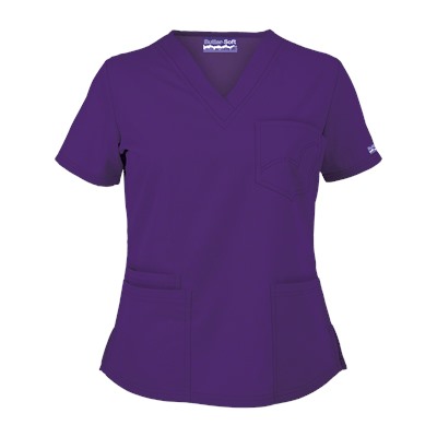 Butter-Soft Scrubs by UA™ 4-Pocket V-Neck Top