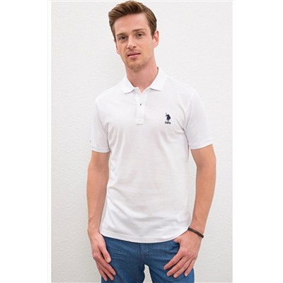 U.S. Polo Assn. Erkek Beyaz Polo Yaka T-shirt G081SZ011.000.739348