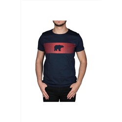 Bad Bear, Fancy Erkek Lacivert Baskılı Bisiklet Yaka Tişört