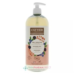 Cattier Gel Douche Aloe Vera Fruits des Bois Bio 1L