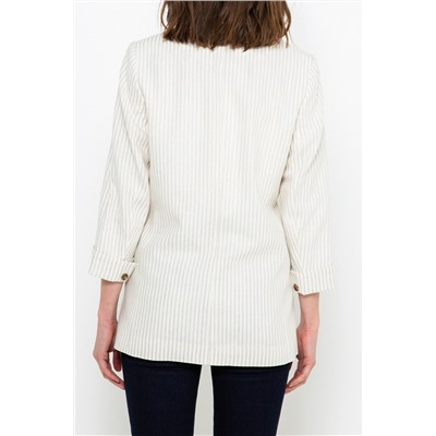 Chaqueta de lino Azul y blanco
