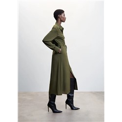 Vestido camisero cinturón -  Mujer | MANGO OUTLET España