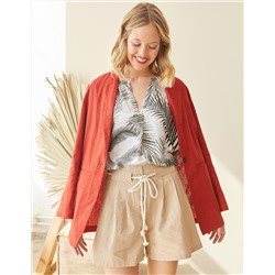 Damen Blazer - Leinen-Mix
