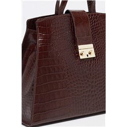 Bolso de piel Flavie Marrón