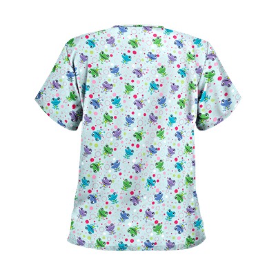 UA Jumpin Jack Navy Print Scrub Top