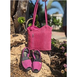 Ab. Zapatos 3106-8 magenta+PELLE MOCHILA COCO MAGENTA АКЦИЯ