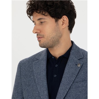 Koyu Mavi Slim Fit Ceket