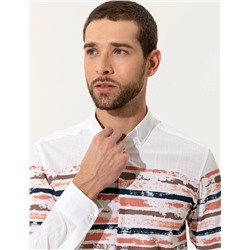Somon Slim Fit Uzun Kollu Gömlek