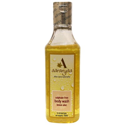 AARANYAA Sulphate Free Body Wash Lemon Aloe  Гель для тела Лимон и Алоэ 250мл