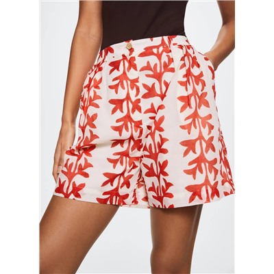 Short algodón estampado -  Mujer | MANGO OUTLET Melilla