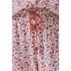 Pijama camisero Capri estampado rosa