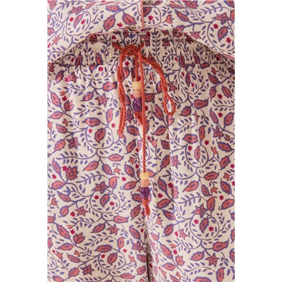 Pijama camisero Capri estampado rosa