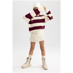 Defacto Kız Çocuk Coool Gabardin Pilelli Etek B3738A823AU