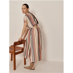 Kleid Aus Leinen-Mix