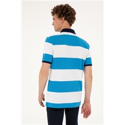 Erkek Regular Fit Polo Yaka Saks Tişört