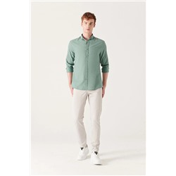 Avva Erkek Taş Armürlü Likralı 5 Cepli Slim Fit Kanvas Pantolon E003007