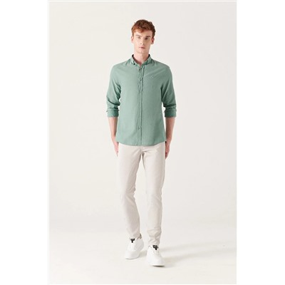 Avva Erkek Taş Armürlü Likralı 5 Cepli Slim Fit Kanvas Pantolon E003007