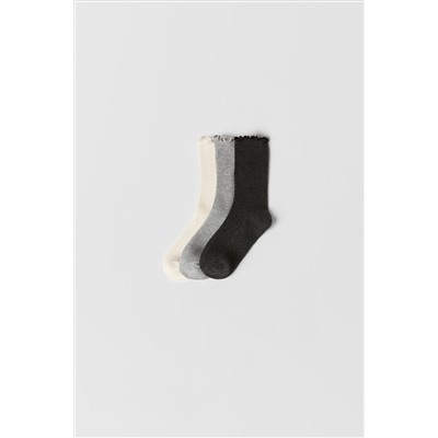 KIDS/ PACK TRES CALCETINES RIZO