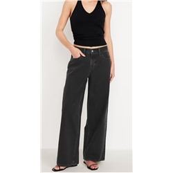 Mid-Rise Wow Baggy Wide-Leg Jeans