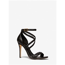 MICHAEL MICHAEL KORS Astrid Braided Faux Leather Sandal