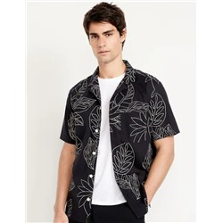 Short-Sleeve Printed Camp Shirt