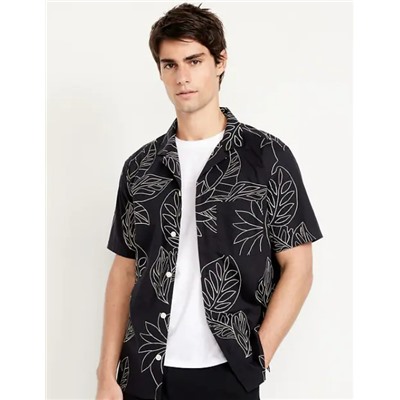 Short-Sleeve Printed Camp Shirt