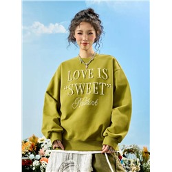 Свитшот с вышивкой из бусин   Китайский молодежный бренд Nuthin*k