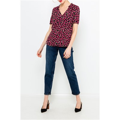 Blusa Rosa y negro