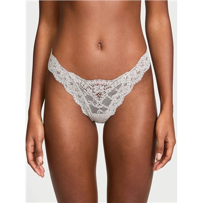 Lace-Trim Brazilian Panty