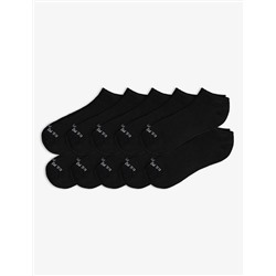 MENS 10PK BLACK LOW CUT SOCKS