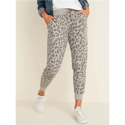 Mid-Rise Vintage Street Jogger Pants for Women