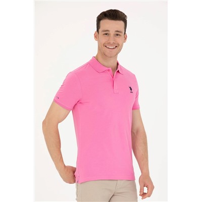 Erkek Pembe Basic Tişört