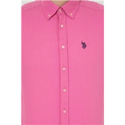 Erkek Pembe Kısa Kollu Gömlek