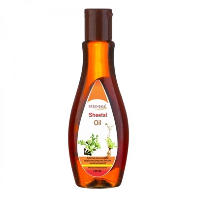 PATANJALI Sheetal Oil Аюрведическое масло для волос и тела 100мл